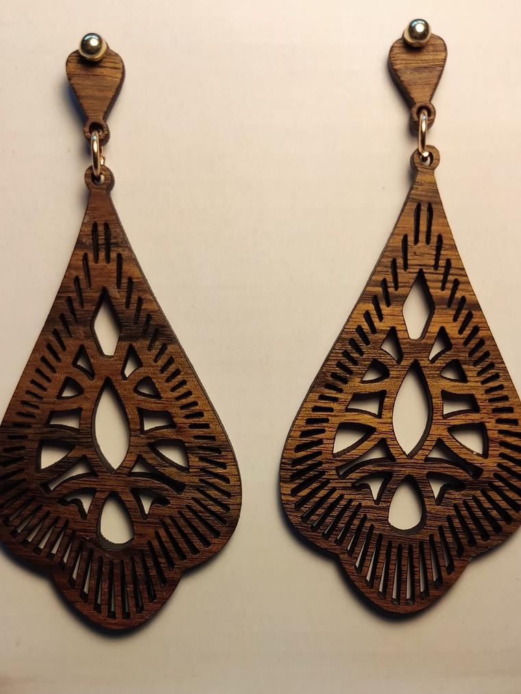 Brincos em Madeira MOD. Moroc 3 3
