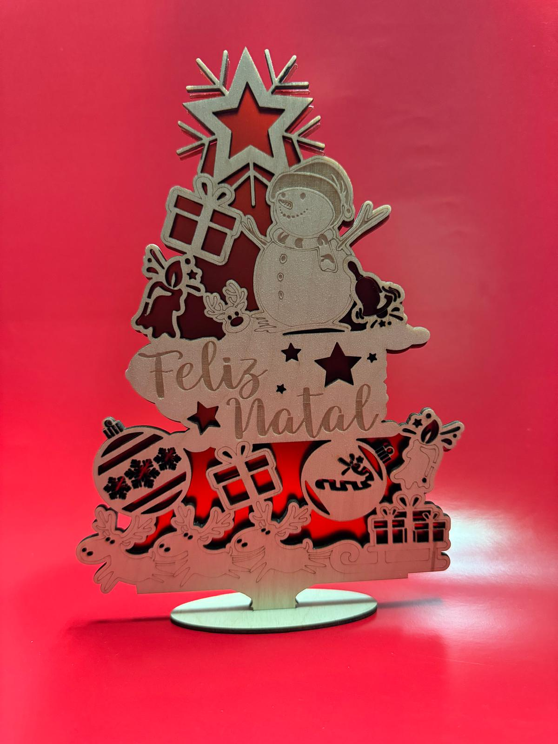 Decoração de Mesa - Árvore de Natal 