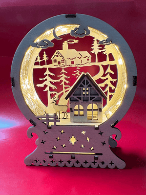 Aldeia de Natal Iluminada