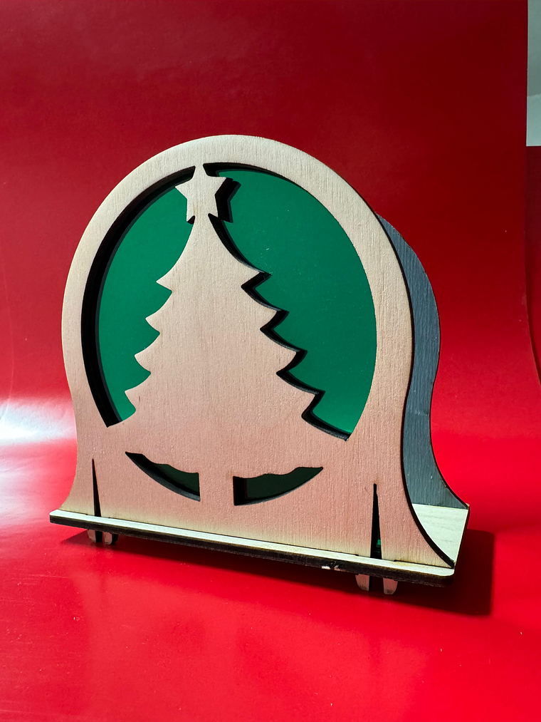 Suporte de Guardanapos Árvore com Acrílico 1