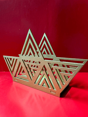 Suporte de Guardanapos Estrela Dourada