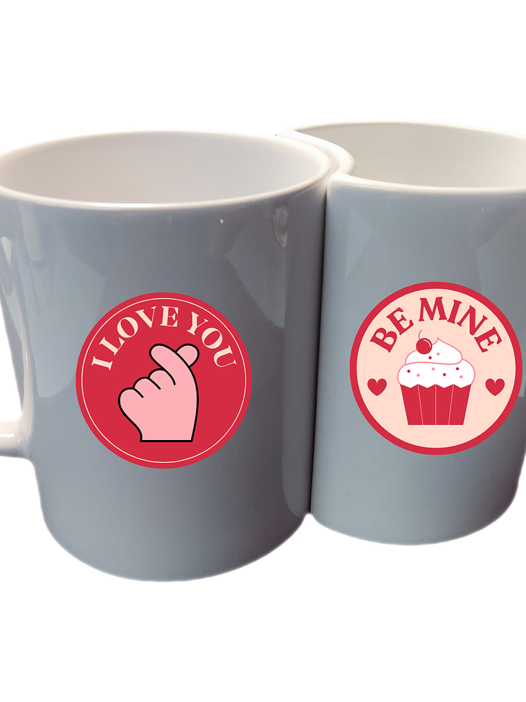 Caneca Dupla Coração - Dia dos Namorados 2