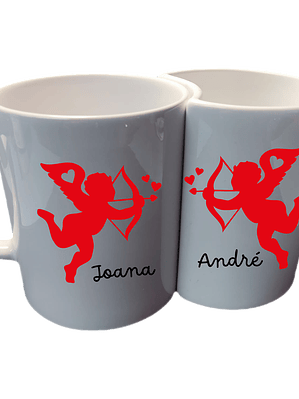 Caneca Dupla Coração - Dia dos Namorados