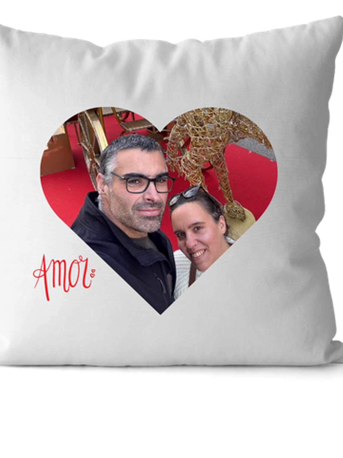 Fronha de Almofada em Poliéster 40x40cm - Dia dos Namorados 1