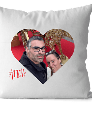 Fronha de Almofada em Poliéster 40x40cm - Dia dos Namorados