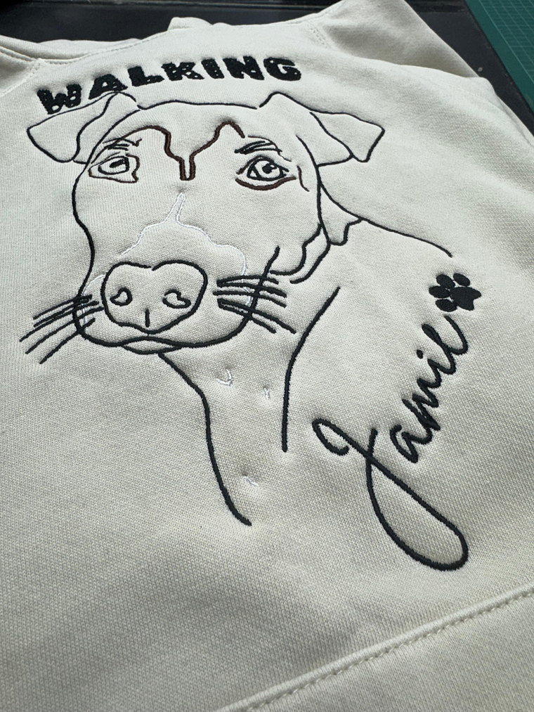 Sweat Kanguru/Sweat Básica com Bordado 