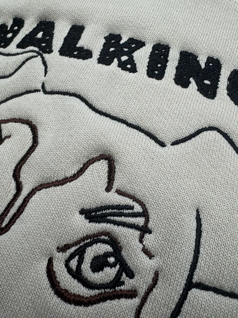 Sweat Kanguru/Sweat Básica com Bordado 