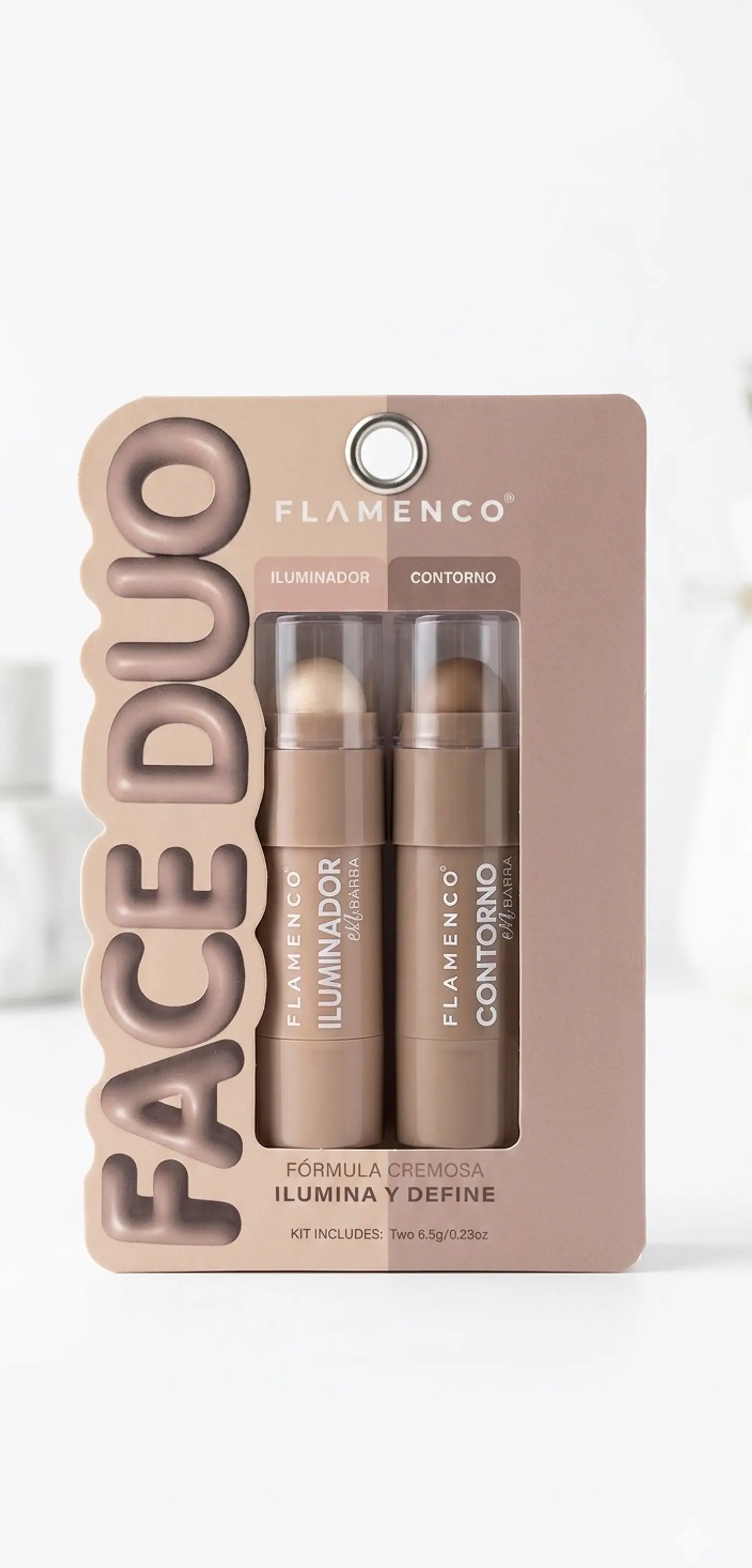 Face Duo Flamenco (Contorno + Iluminador) 1