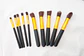 Set de Brochas 10 pzs Negro Dorado - Miniatura 2