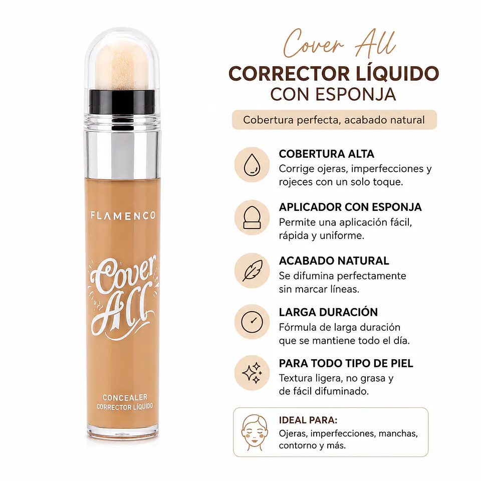 Corrector de Ojeras flamenco  2