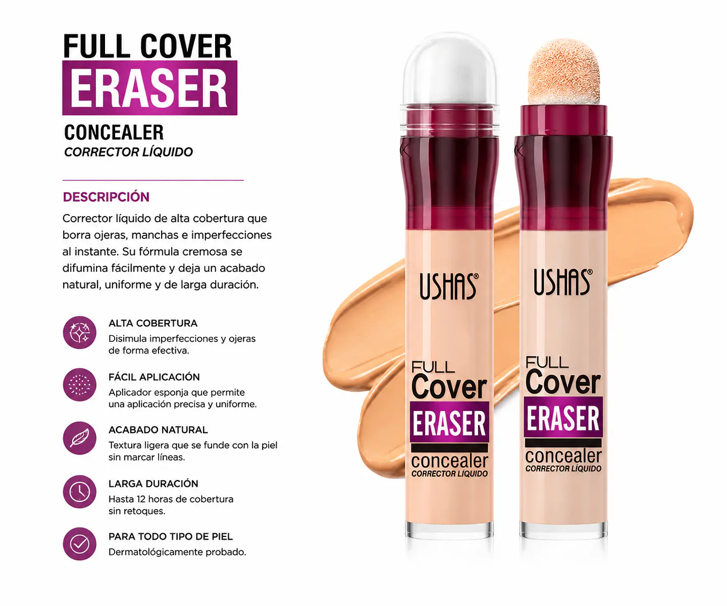Corrector de ojeras ushas  1