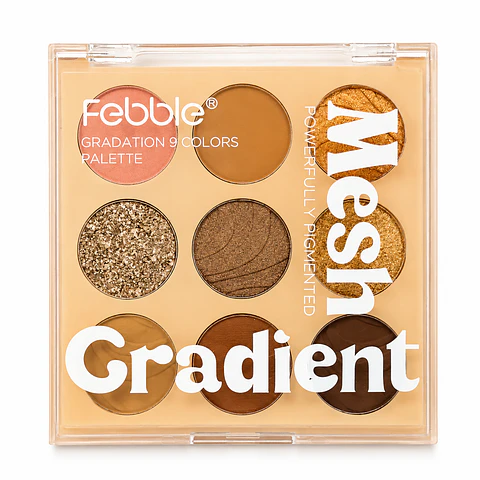 Paleta de sombras 9 tonos febble
