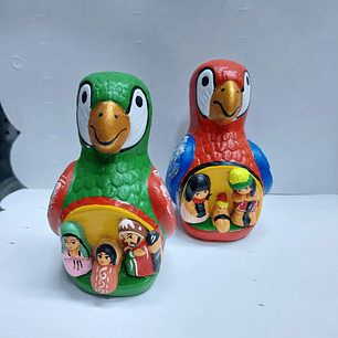 MINI LORITOS CON PESEBRE SELVÁTICO