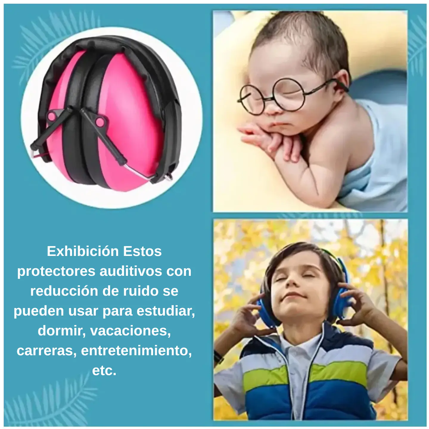 Audífonos Orejeras Antiruido Niños Tea Tdah Protector Oído 3