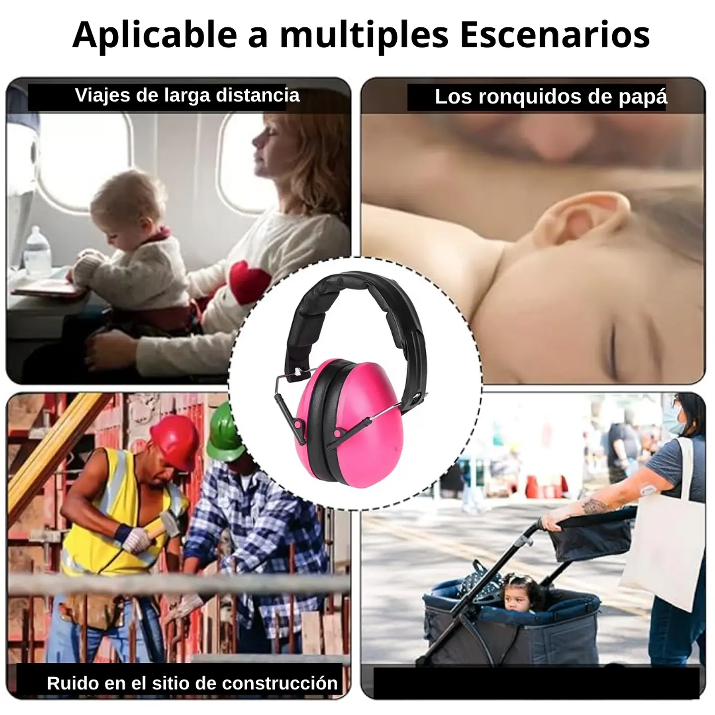 Audífonos Orejeras Antiruido Niños Tea Tdah Protector Oído 6