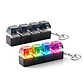  Llavero Teclado Mecánico Fidget Antiestrés con Luces LED Clicker Premium - Miniatura 1