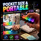  Llavero Teclado Mecánico Fidget Antiestrés con Luces LED Clicker Premium - Miniatura 4
