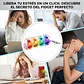  Llavero Fidget Teclado Mecánico Antiestrés con Luz LED RGB - Miniatura 4