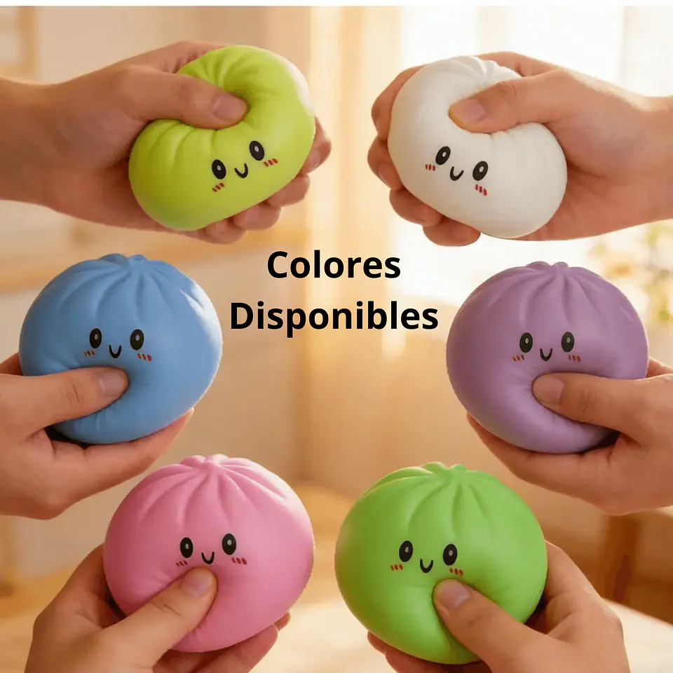 Squishy Dumpling Juguete Antiestrés Grande Viral Con Vaporera 5