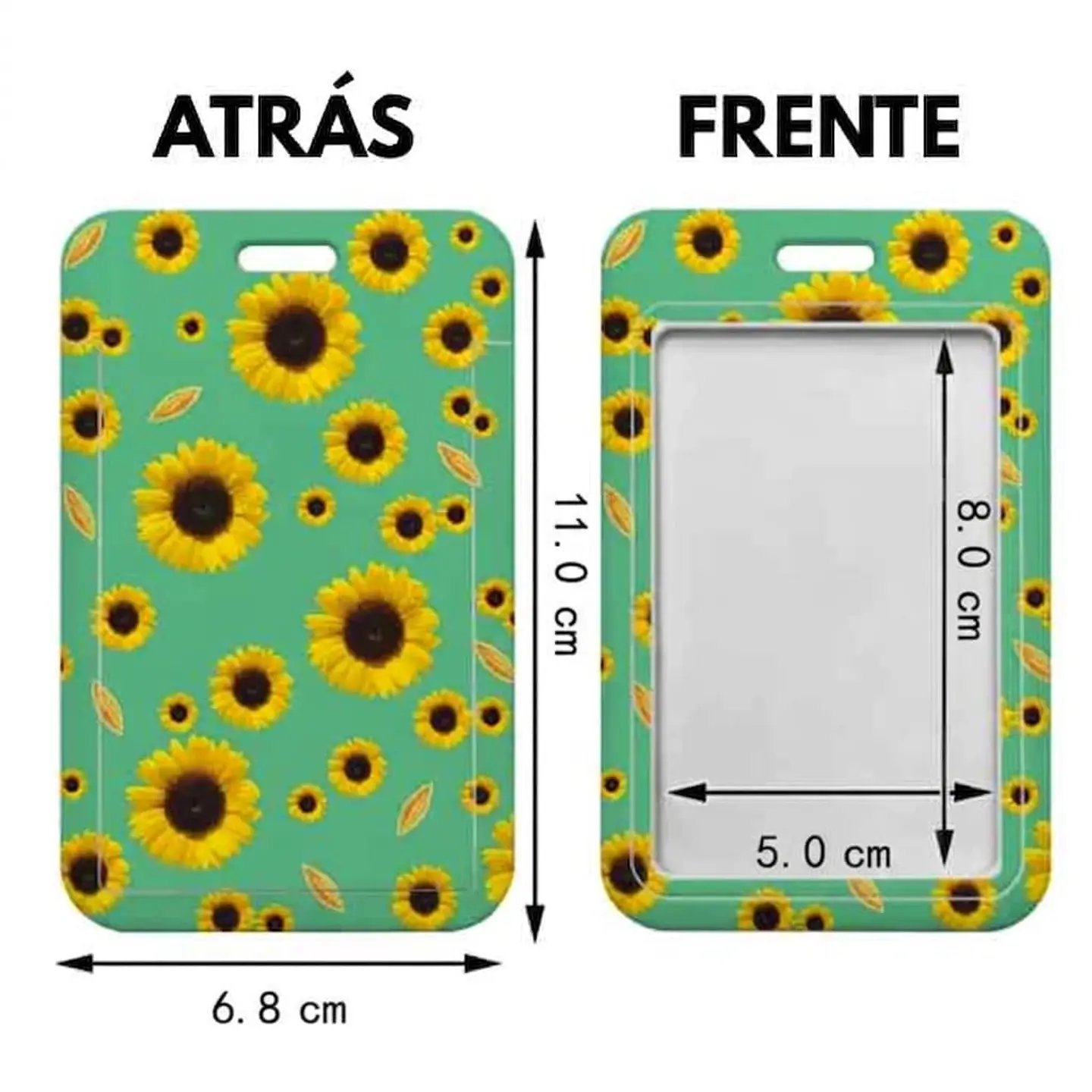 Lanyard De Girasoles Porta Credencial Cinta Antiestrés TEA 2