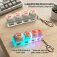 Llavero Teclado Antiestres con Patitas Luces RGB Clicker - Miniatura 2