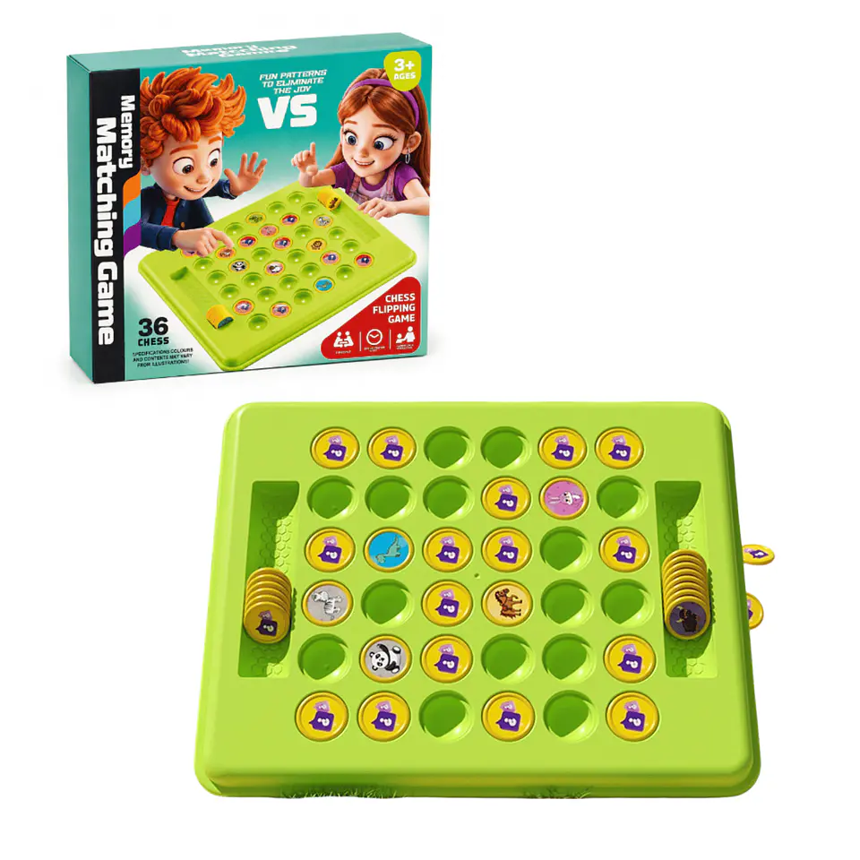 Juego De Memoria Didáctico Matching Game Infantil Tablero 1