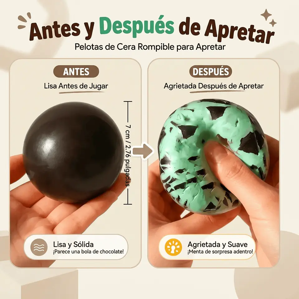 Squishy De Cera Crujiente Tipo Roca Geoda Mineral ASMR 2