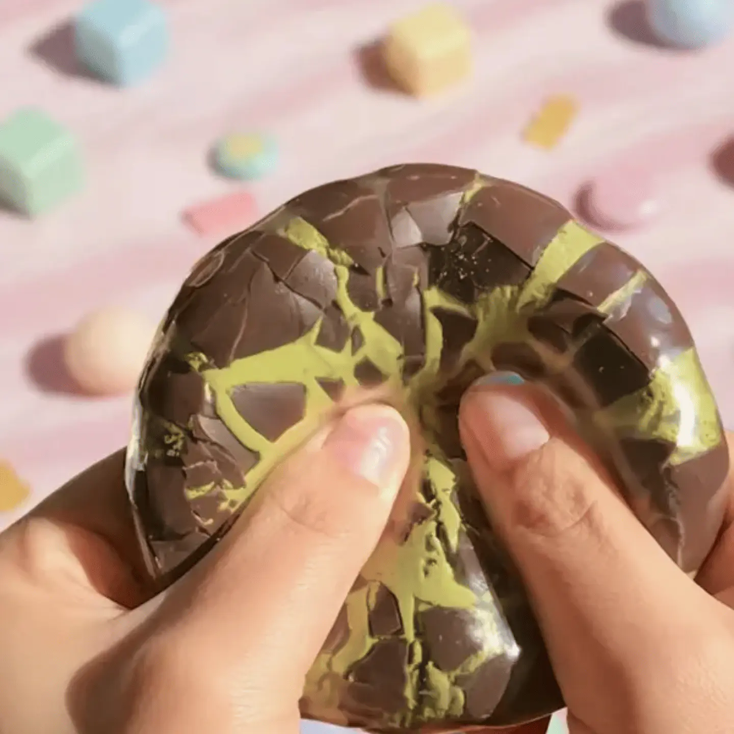 Squishy De Cera Crujiente Tipo Roca Geoda Mineral ASMR 3