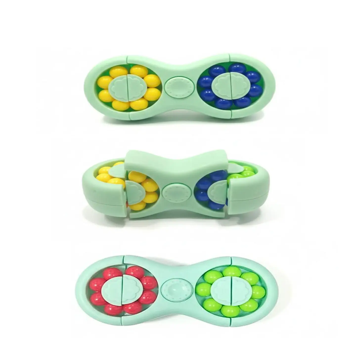 Set De Rompecabezas Cubo Mágico Inteligencia Fidget Toys 3 En 1 3