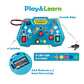 Tablero Sensorial Montessori Control Con Luces LED e Interruptores - Miniatura 3