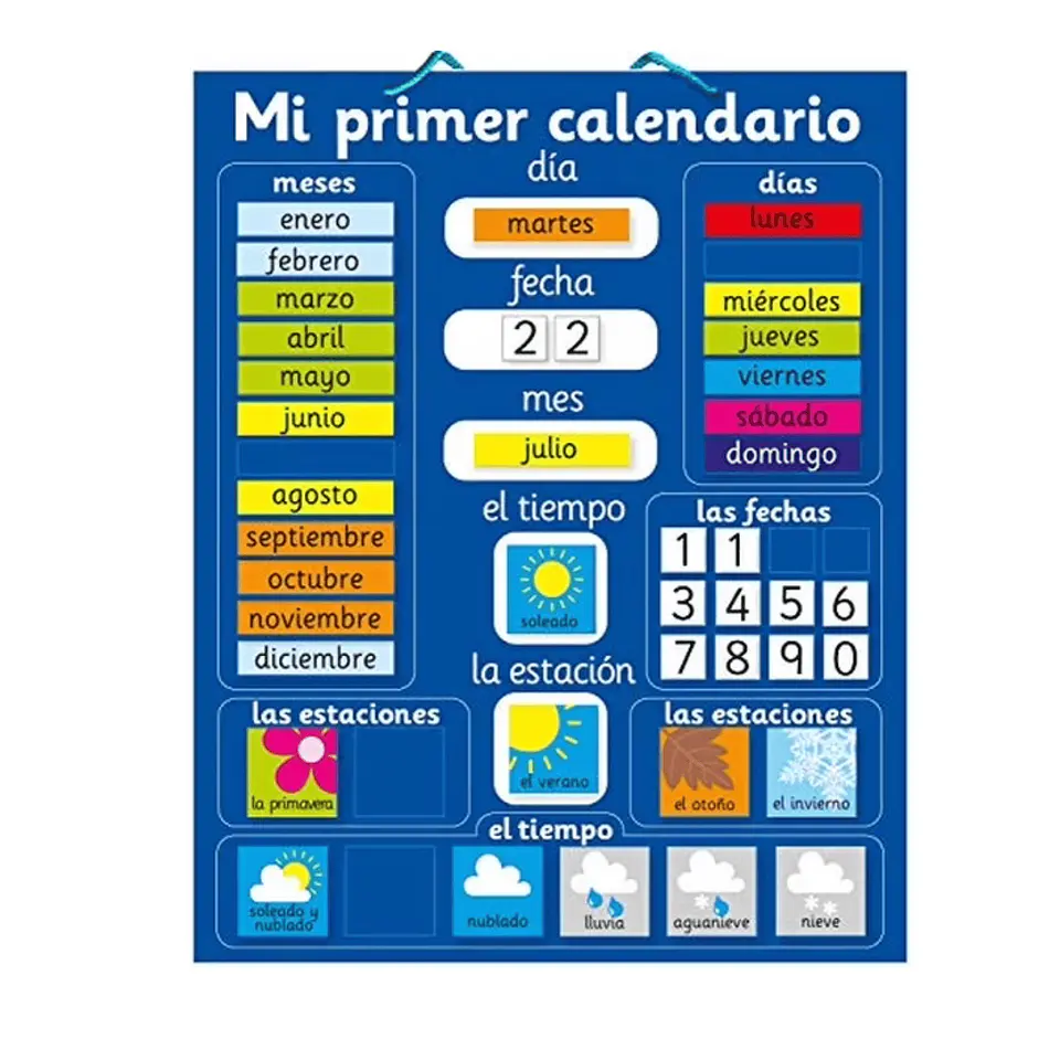 Mi Primer Calendario Infantil Montessori De Tela Interactiva 1