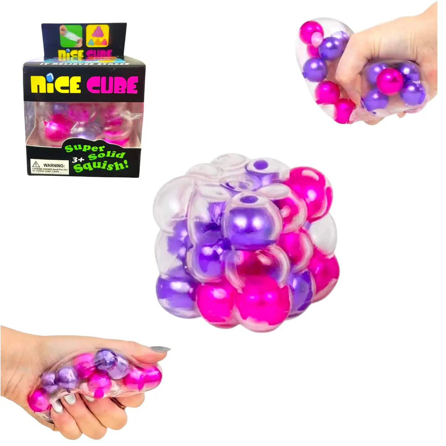Juguete Sensorial Cubo Squishy Antiestrés ASMR Relajante 1