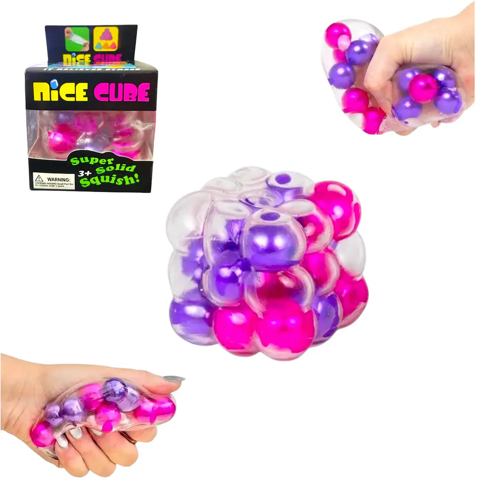 Juguete Sensorial Cubo Squishy Antiestrés ASMR Relajante 1