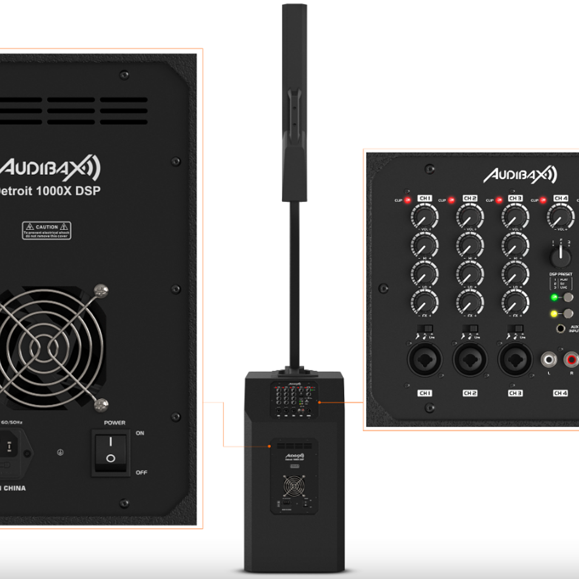  Audibax Detroit 1000X DSP PA 1000W 7