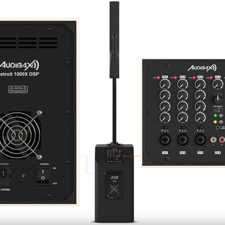  Audibax Detroit 1000X DSP PA 1000W 7