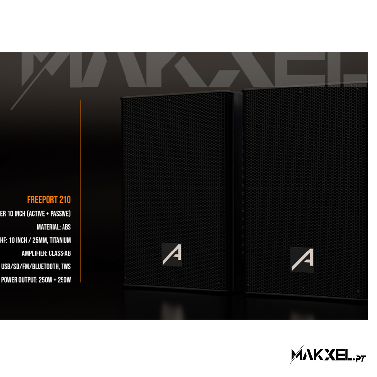 Audibax Freeport 210 Conjunto 2 Colunas 10