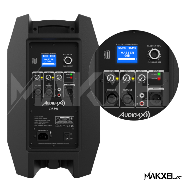 Audibax DSP8 G2 Coluna Amplificada 8