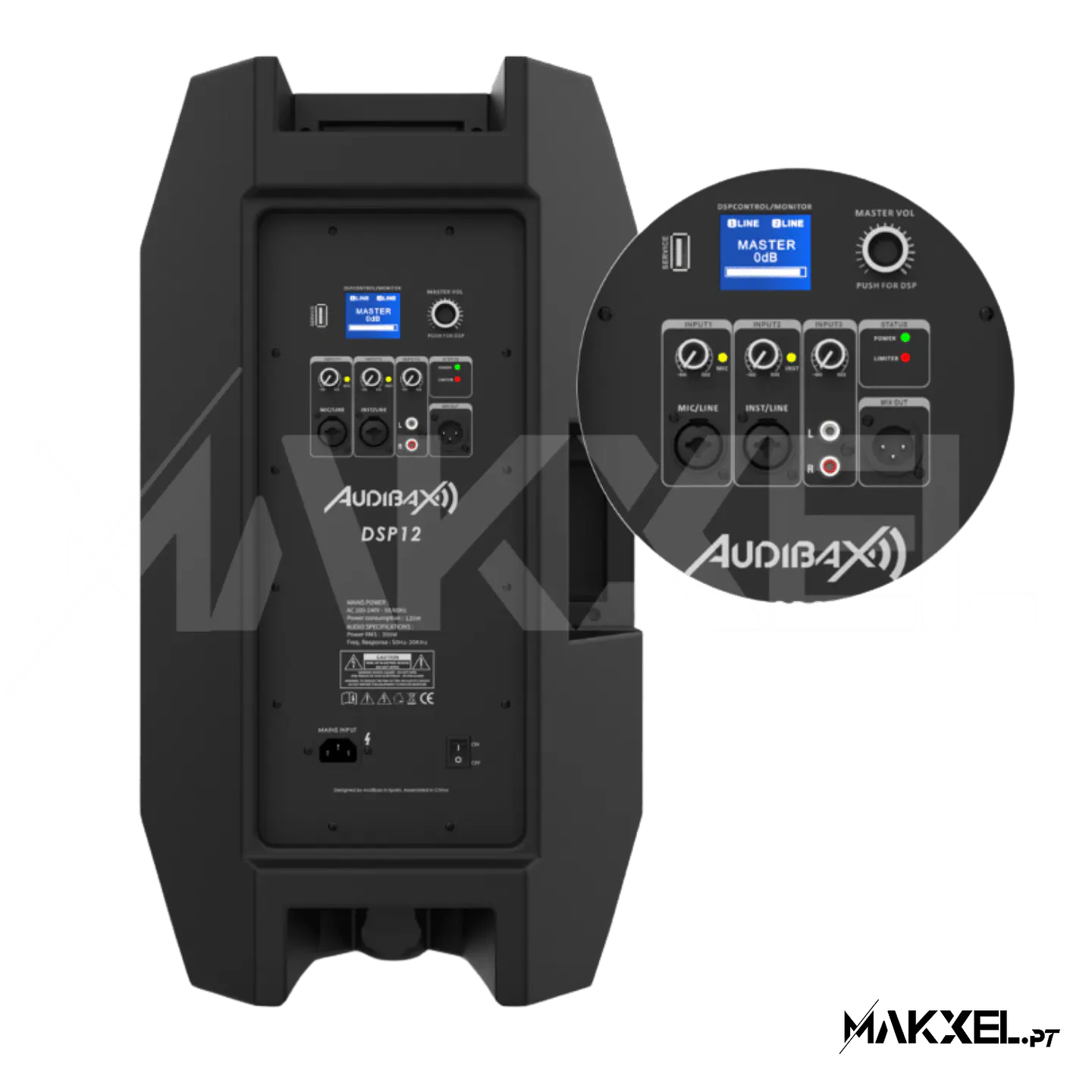 Audibax DSP 12 G2 Coluna Amplificada 12' 700 W 5