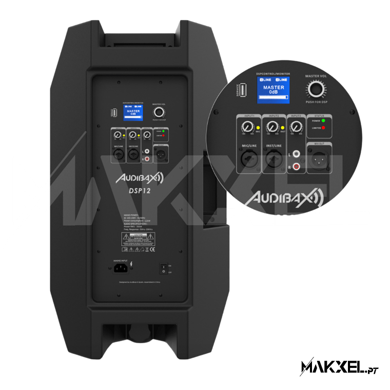 Audibax DSP 12 G2 Coluna Amplificada 12' 700 W 5