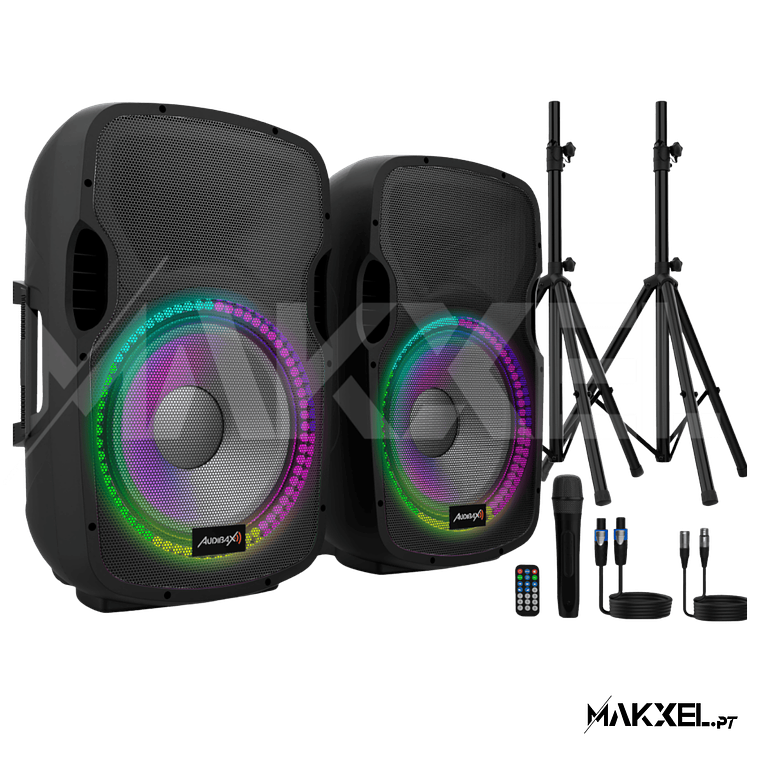 Audibax Party 215 Led Set 2 colunas 15