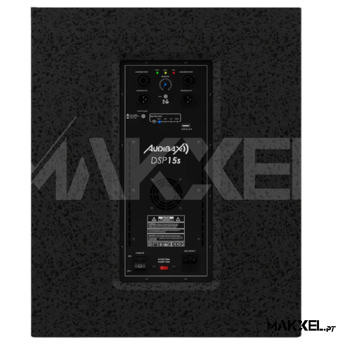 Kit 2 Audibax DSP15 15' + 2 Audibax DSP15s Subwoofer + barras de suporte 5