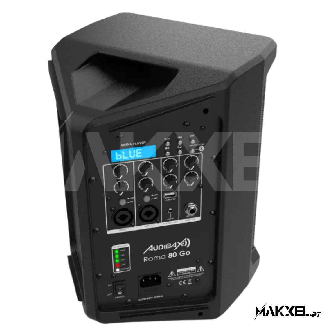 Sistema portátil de som Bluetooth Audibax Roma 80 Go com bateria recarregável 6.5 4