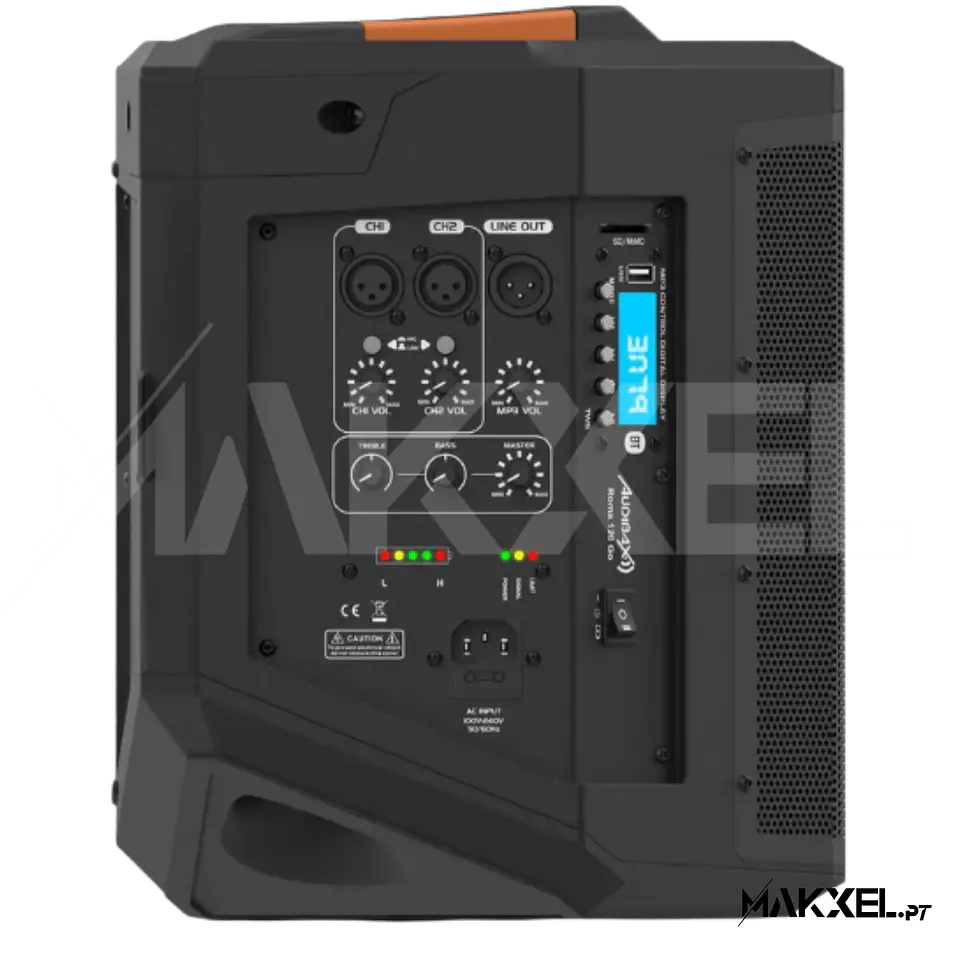 Sistema de PA Bluetooth portátil  Audibax Roma 120 Go com bateria recarregável de 6,5