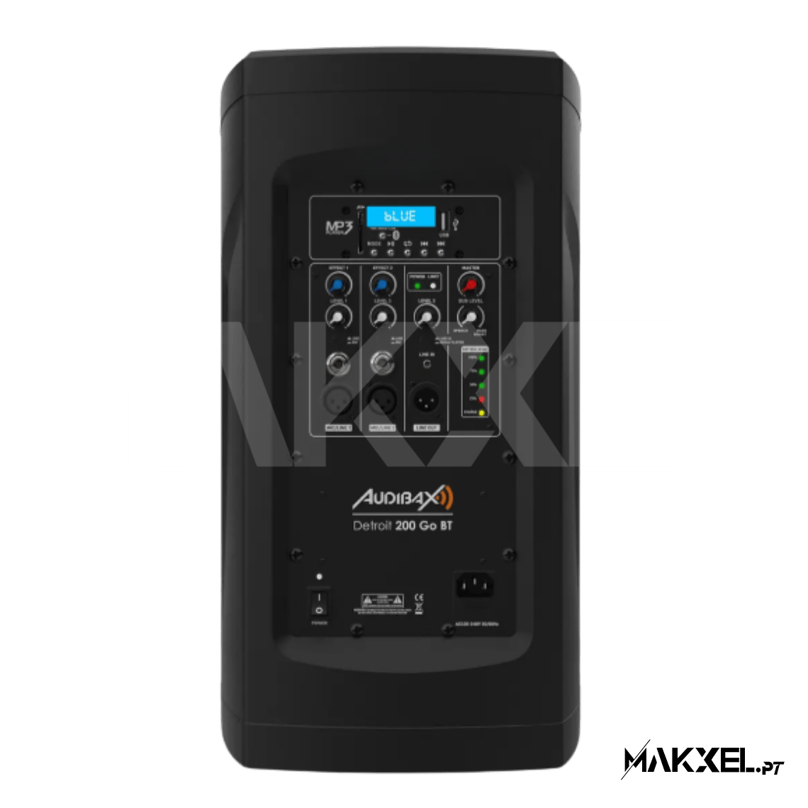  Audibax Detroit 200 Go BT PA com bateria de 200W 6