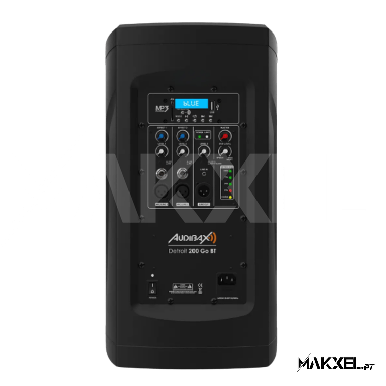  Audibax Detroit 200 Go BT PA com bateria de 200W 6