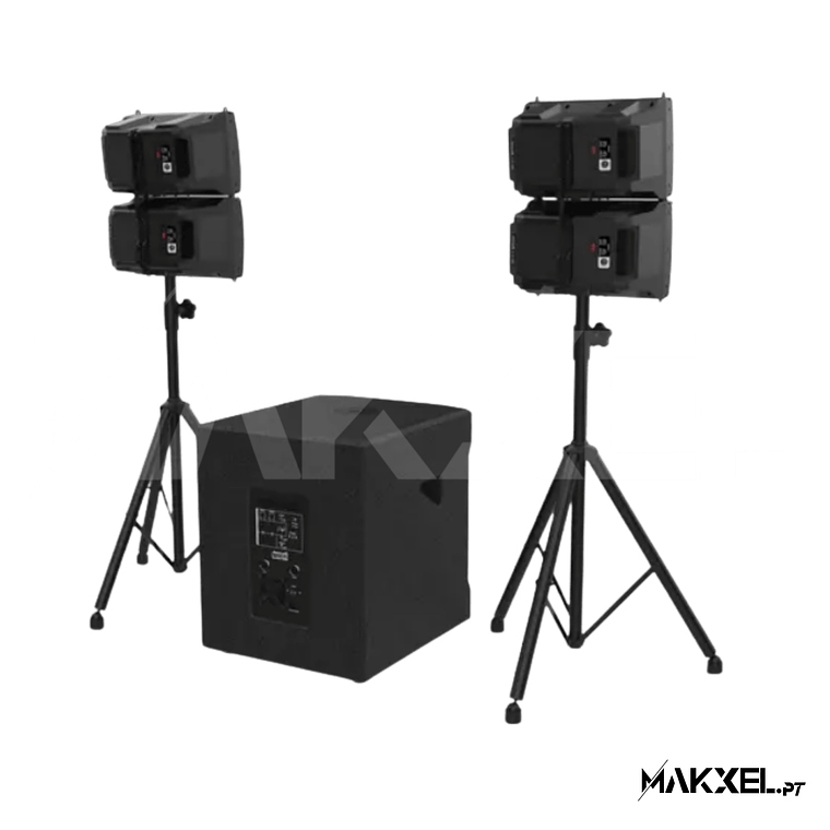 Audibax Seattle 1000 PA Line Array + Suportes Sistema com Bluetooth 5