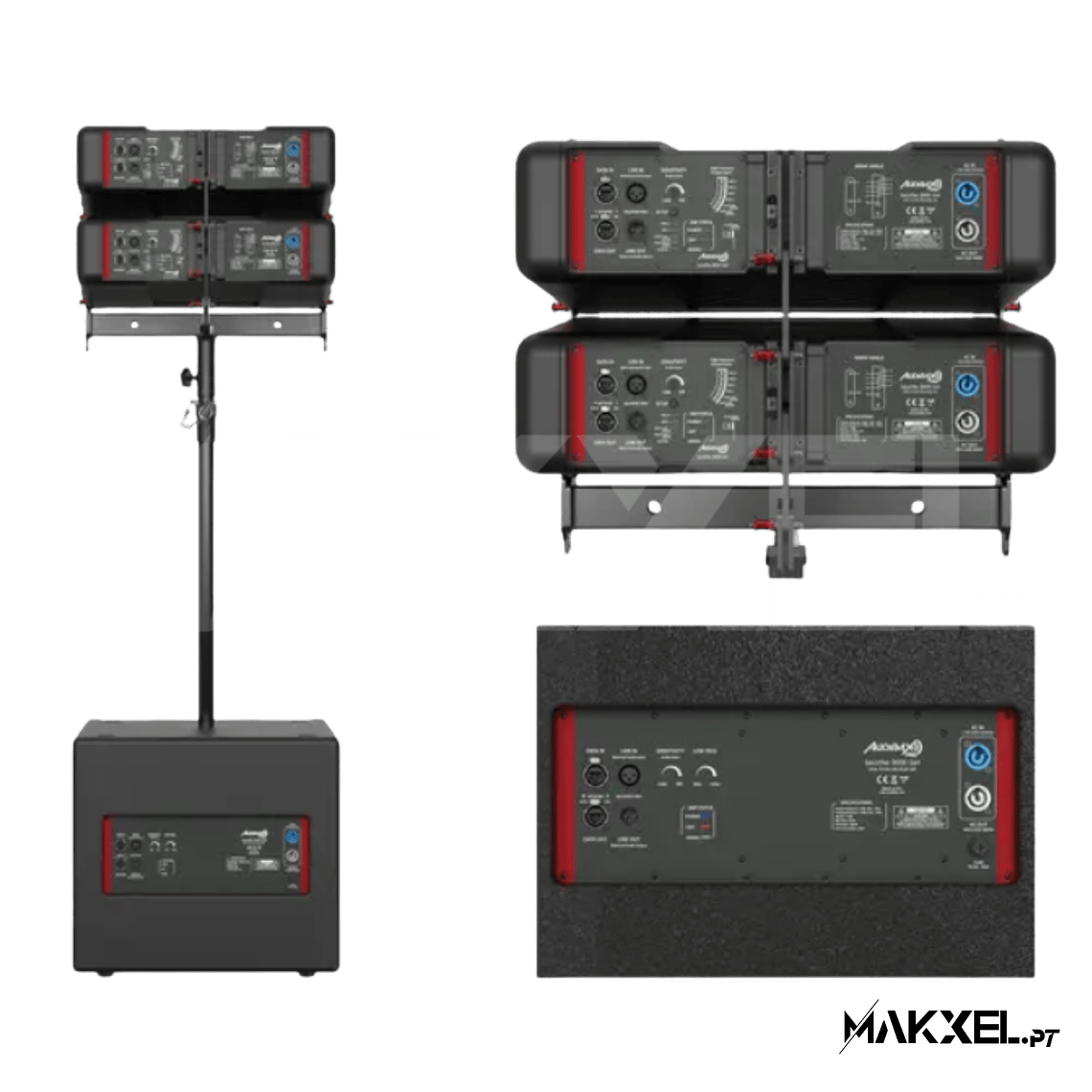 Audibax Pro Seattle 3000 PA Line Array System Set 8