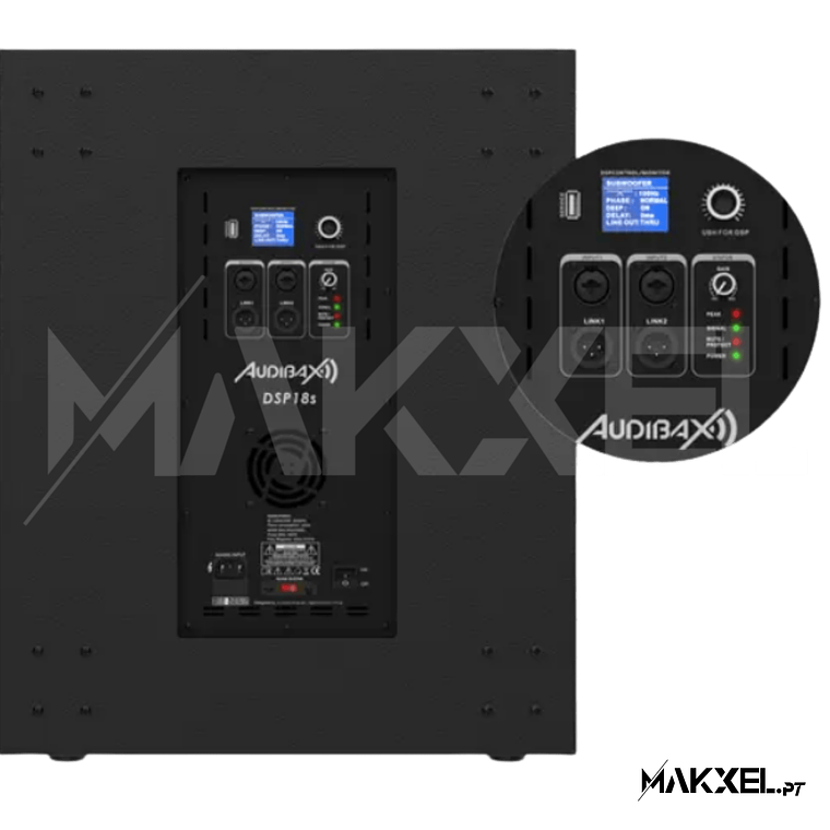 Subwoofer ativo Audibax DSP18s 800W G2 3