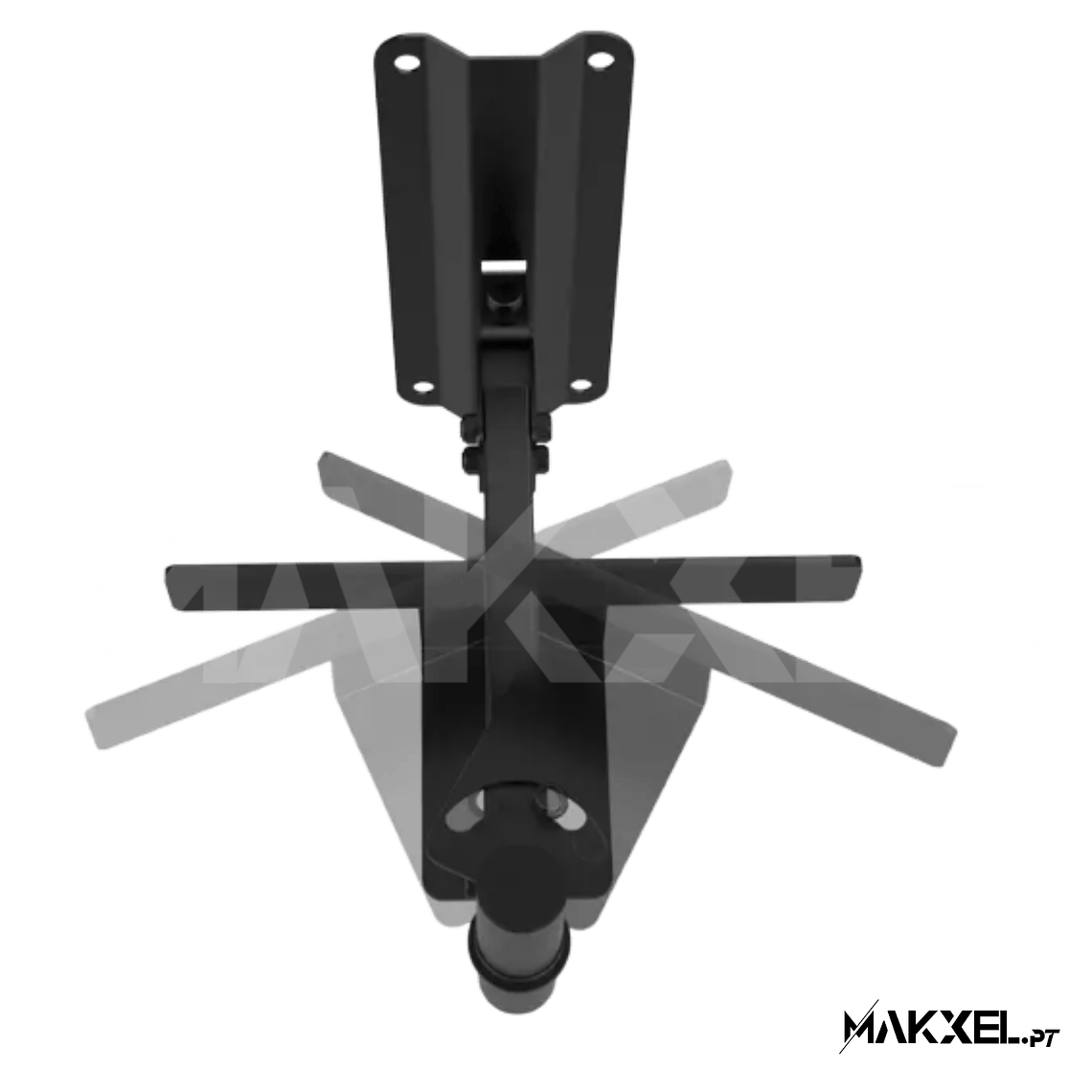 Audibax Neo 20 Suporte Preto de Parede para COLUNA Profissional 35mm 3