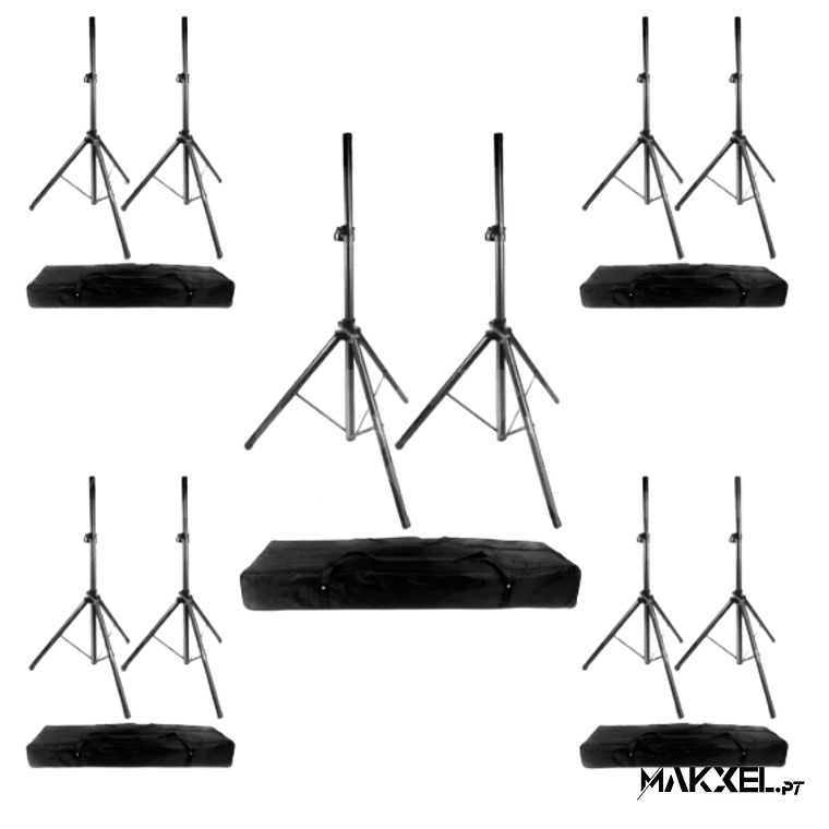 5 suportes profissionais de tripé Audibax Neo 130 com bolsa 1